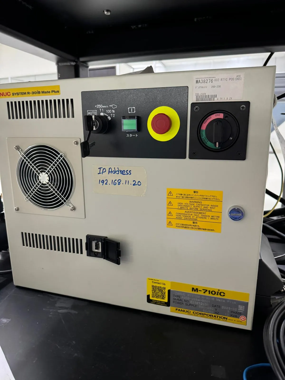 Control panel for solar panel automation line
